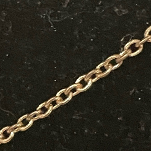 16” Cat & Jack necklace & 1” double sided bezel set pink enamel heart pendant - Picture 9 of 14